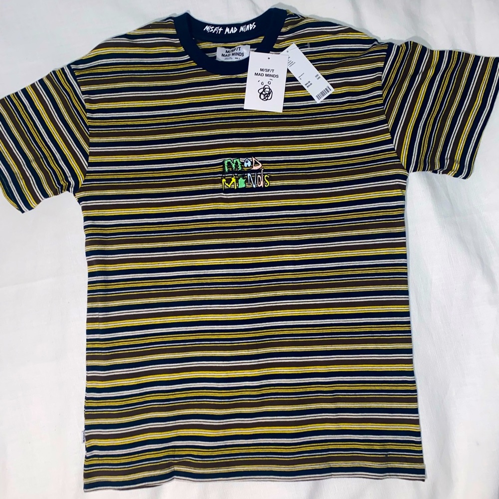 Urban Outfitters M/SF/T Mad Minds Striped  T-Shirt small